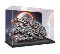 DDXMML Espositore in acrilico per Lego 75192 Millennium Falcon Model, scatola espositiva trasparente antipolvere, 87,9 x 38,9 cm