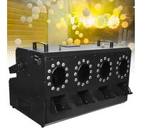 DDZJTPP Macchina del Fumo A Bolle Professionale,Portata del Fumo 8 Metri,Altezza delle Bolle 6 M,6000 Ft³/Min,4 Luci LED RGB,Illuminazione da Palco Effetto Nebulizzazione per Spettacoli Teatrali