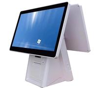 DDZJTPP Sistemi POS per PC con Touch Screen da 20,4 Pollici,Sis temi POS con Registratore di Cassa Touch Screen Intelligente Tutto in Uno,CPU-i5 8g + 128g per Ristoranti Aziendali,1366 * 768 Pixel