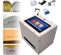 DDZJTPP Stampante a Getto D'inchiostro Desktop Portatile,Stampante a Getto D'inchiostro Industriale Automatica,Data Produzione Desktop Da 12,7Mm Codice Qr per Stampa Su Superficie Concavo-Convessa