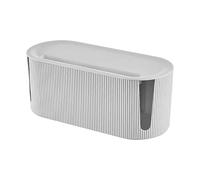 de almacenamiento de cables - Organizador para cables de regletas | Contenedor resistente con orificios para gestión de, resistente al polvo, y para el hogar u oficina 12.2