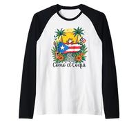 De Aquí Como el Coquí - Orgoglio portoricano Maglia con Maniche Raglan