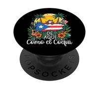 De Aquí Como el Coquí - Orgoglio portoricano PopSockets PopGrip Adesivo