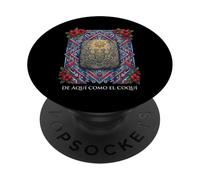 De Aquí Como El Coquí Taino Frog Hispanic Heritage PopSockets PopGrip Adesivo