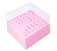 De Brocas - Contenitore a 49 fori, organizer professionale per attrezzi con coperchio trasparente, per donne, principianti, dilettanti, famiglia, , personale, mangiare, rosa, Consulte la