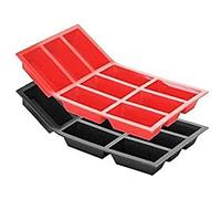 DE BUYER 1916.01 Stampi Flex Rosso Piastra di 9 Stampi Torta