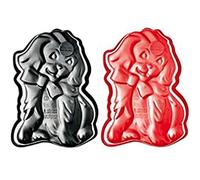 De Buyer 1925. 00 Filo Flex-Stampo in Silicone a Forma di Cane, Colore: Rosso