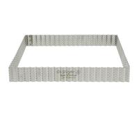 DE BUYER -3031.23 - Cerchio per torta perforata, quadrato, 23 cm