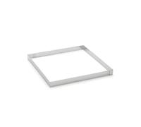 DE BUYER Stampo in Acciaio Inossidabile Anello Quadrato 20 x 20 cm, Argento