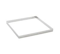 De Buyer 3905.12 - Forma inox quadrata per torte, altezza 2 cm, lato 12 cm 28x28cm