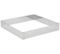 De Buyer 3906.28, Forma inox quadrata per torte, altezza: 4,5 cm