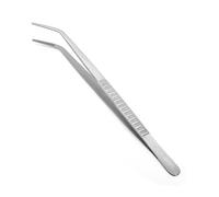 De Buyer 4239.35 Pinza Punta Gomito di Presentazione Acciaio Inossidabile Grigio 35 cm