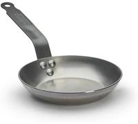 De Buyer 5110.18 Carbon Plus Stove Round Tail Feather Riveted Steel Sheet 18 Cm