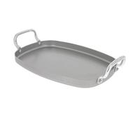 De Buyer 5640.01 Piastra Liscia, Acciaio, Grigio, 43x26 cm
