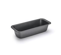 De Buyer Acciaio Antiaderente Stampo Rettangolare plumcke con Bordi stondati, 26 cm, 4715.26, Inossidabile, Nero, Lunghezza cm 26, larghezza cm 10