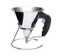 DE BUYER Acciaio Inox Imbuto dosatore a pistone 0.8L, 3353.00, Nero, 16x15x15cm