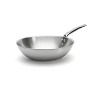 De Buyer Alchimy - Padella per wok in acciaio inox da 28 cm