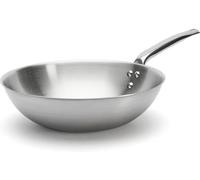 De Buyer Alchimy - Padella per wok in acciaio inox da 28 cm