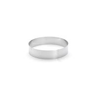 De Buyer - Anello per torte, in acciaio inox, altezza: 4,5 cm, Acciaio inossidabile, Silver, 20 x 20 x 4.5 cm