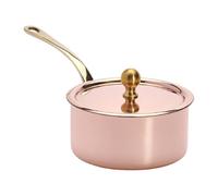 DE BUYER CASSEROLETTA RAME-INOX CON COPERTO.Ø 09