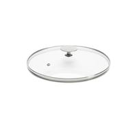De Buyer Coperchio in Vetro con Maniglia in Acciaio Inox, diam cm 24, 3429.24, 24 cm