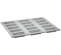 De Buyer ELASTOMOULE vassoio in silicone con mini-stampi, L 21 cm, 1852.21D