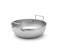 DE BUYER Hierro Lyonnaise, FRIGGIATRICE Pompata, Senza CESTELLO Ø 40 CM, 40-5050.40, Ferro, Nero, Diámetro 40