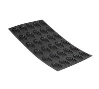 De Buyer Moulflex Standard Silicone Mini-Madeleines, 30 stampi, Lunghezza 30 cm, 1994.01, Nero, Dimensioni vassoio: 17,6 x 30 cm