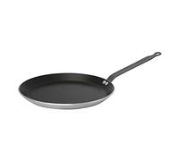 De Buyer Crepe in Alluminio Padella Crepes Antiaderente Choc Resto Induction, diam 26 cm, 8485.26, Nero Metallico