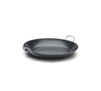 De Buyer Padella Paella 2 Manici cm. 42 12 porzioni Ferro Brunito, 5023.42, Acciaio, Antracite, Diametro 42 cm