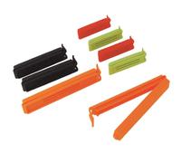 De Buyer Chiudi-Sacchetto Set di 8 pinze in plastica per chiudere Le sac a Poche, 4336.00, Multicolore, 13 cm, 10 cm, 5 cm