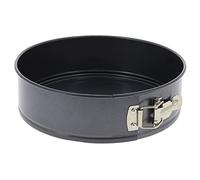 De Buyer Stampo antiadesivo Circolare da Pasticceria con Parete rimovibile-4844, Acciaio Rivestito Antiaderente, Nero, Diametro cm 26