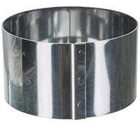 De Buyer Stampo circolare in acciaio inossidabile Anello per cottura flans e gratin 3989.08, Diametro cm 8, altezza cm 4.5