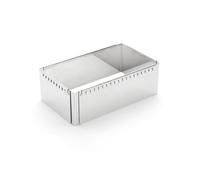 De Buyer acciaio Stampo rettangolare estensibile, L da 21.5, 3013.21, inossidabile 18/8, Lunghezza da 21.5 cm a 40 cm