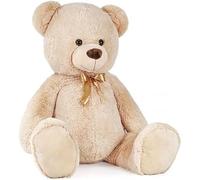 DE. CAR Peluche Orso Beige 130CM con Fiocco