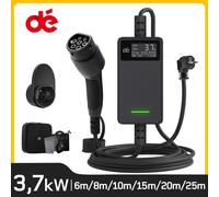 dé Caricabatterie per auto elettriche tipo 2 16A 3,7kW Schuko con display digitale 6m 8m 10m 15m 20m 3.7kW 16A 1Phase 6m