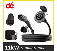 dé Cavo di prolunga di tipo 2 11kW per stazione di ricarica Wallbox caricabatterie EV compatibile con tutti i tipi 2 spine di ricarica 5m 10m 15m 20m