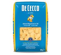 De Cecco - Mezzi rigatoni, Pasta di Semola di Grano Duro - 6 pezzi da 500 g [3 kg]
