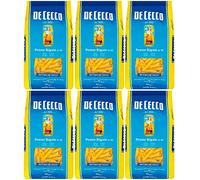 De Cecco - Penne Rigate n°41, Pasta di Semola di Grano Duro - 500 gx 6 Confezioni