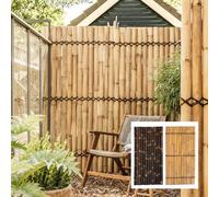 DE-COmmerce Paravento IN Bambù Steccato Gartensichtschutz Elemento di Recinzione xxl Slim NATURE (Lxa) 90 CM X 150 CM