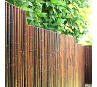 DE-COmmerce Recinto di bambù di alta qualità per la privacy ATY Nigra, chiuso in alto, recinto da giardino, recinto per la privacy per giardino, terrazza, balcone (HxL) 150 cm x 180 cm