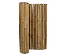 DE-COmmerce Recinzione frangivista in bambù estremamente stabile XL Nature, parte superiore chiusa, recinzione arrotolabile, recinzione da giardino, frangivista per giardino (LxA) 180 cm x 100 cm