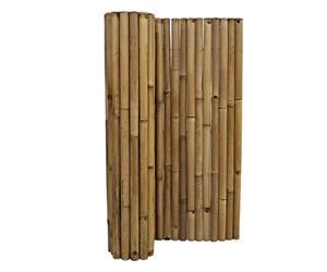 DE-COmmerce Recinzione frangivista in bambù estremamente stabile XL Nature, parte superiore chiusa, recinzione arrotolabile, recinzione da giardino, frangivista per giardino (LxA) 180 cm x 200 cm
