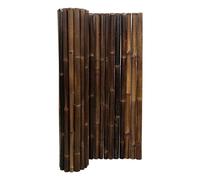 DE-COmmerce Recinzione frangivista in bambù estremamente stabile XL Nigra, parte superiore chiusa, recinzione arrotolabile, recinzione da giardino, frangivista per giardino (LxA) 180 cm x 150 cm