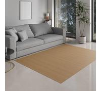 DE-COmmerce Tappeto bambù Massive, 17mm Indurito Listello La Nuovi Generazione Non Bordato Tappeto Soggiorno Cucina Made in Germany - Nature, 120x180 cm