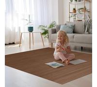 DE-COmmerce Tappeto Bambù massive, 17mm Indurito Listello La Nuovi Generazione Non Bordato Tappeto Soggiorno Cucina Made IN Germany - tortora, 155x230 cm