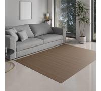 DE-COmmerce Tappeto Bambù massive, 17mm Indurito Listello La Nuovi Generazione Non Bordato Tappeto Soggiorno Cucina Made IN Germany - tortora, 60x240 cm