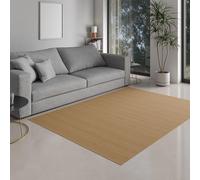DE-COmmerce Tappeto Bambù massive, 17mm Indurito Listello La Nuovi Generazione Non Bordato Tappeto Soggiorno Cucina Made IN Germany - Oro, 100x160 cm