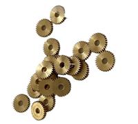De constructie is eeMotori a pinione Confezione da 2 ingranaggi pignone motore in ottone modulo 0,5 spessore 2 mm 18-50T foro interno 1,98-5,02 mm(22t 12 * 2.02 * 2)