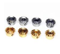 De constructie is eeMotori a pinione Ingranaggio conico Rapporto 1:1 Modulo 0,8 15 denti Confezione da 2 Rame o acciaio Diverse dimensioni del foro(3mm natural Steel)